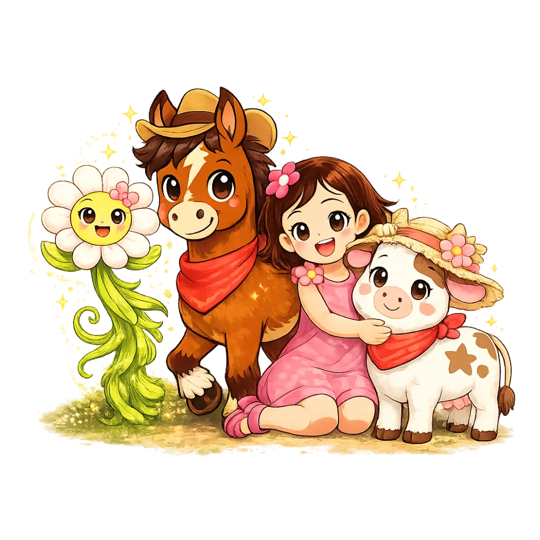 isabella con animalitos Isabella abrazando el planeta en Mundito Isabella