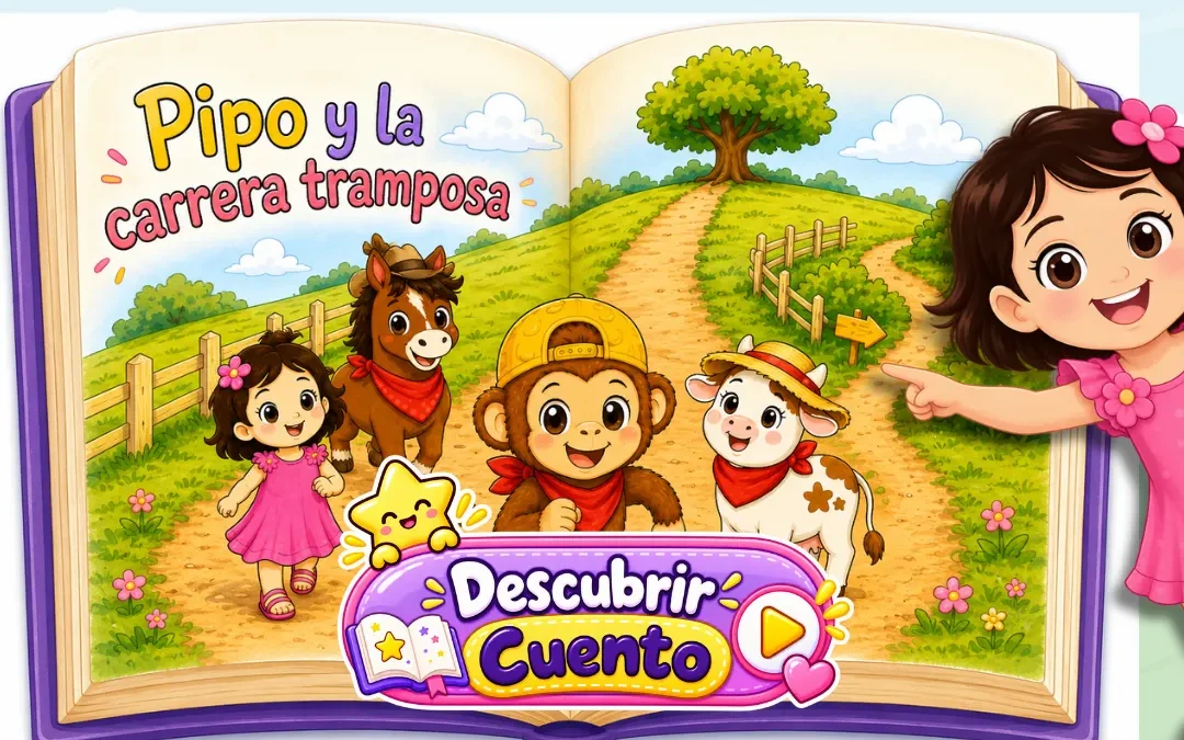 Imagen destacada de Pipo y la Carrera Tramposa, mini cuento infantil de Mundito Isabella.